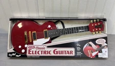 Schylling Classic Electric Guitar Red Kids Gift Steel Strings Whammy Board Works