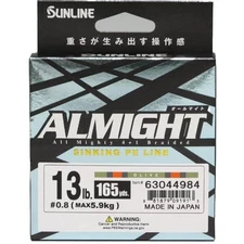 Sunline Almight  Sinking PE Braided Line 165yd