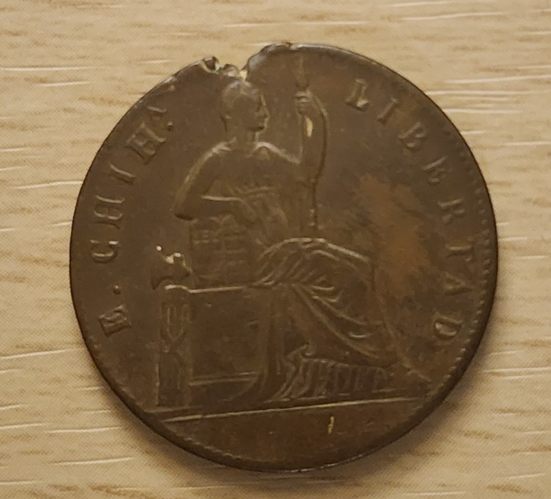Chihuahua Mexico 1/4 Real 1860 Copper Coin KM#344 T11735