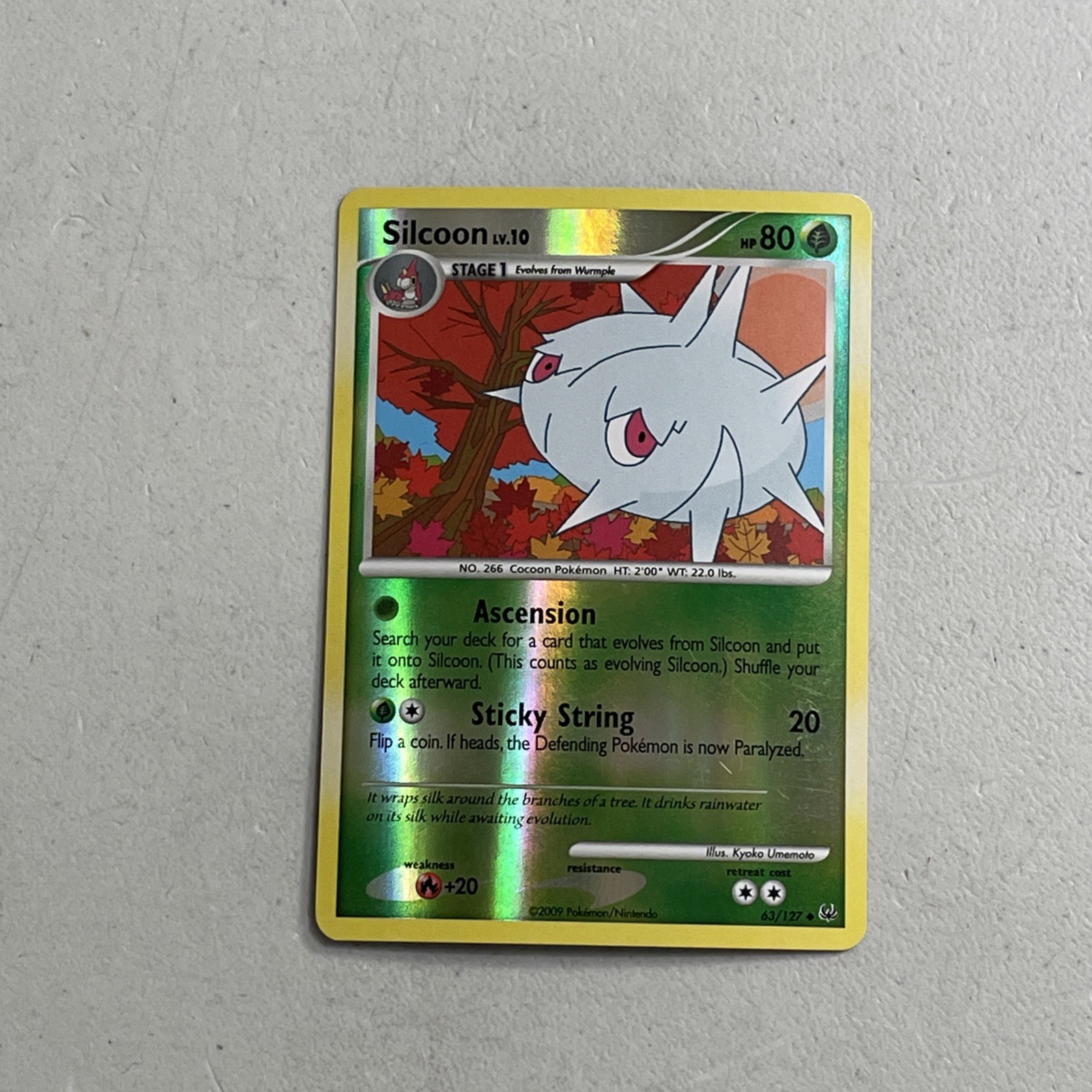 Pokemon TCG 2009 Platinum Card -- Silcoon 63/127 Reverse Holo