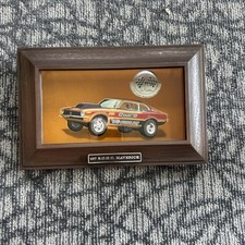 Vintage Auto-lite Ford Dealership Don Nicholson Tin Plate 427 Maverick Framed