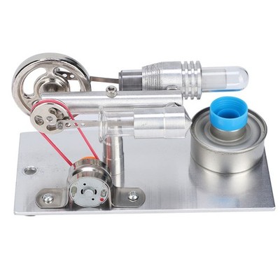 T Type Fan Stirling Engine Miniature Hot Air Power Generator Physics Tea SET