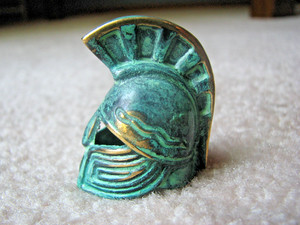 Ancient Greek Bronze Museum Spartan Helmet Replica