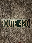 Route 420 Green & White Metal Sign Rectangular Horizontal Novelty Transportation — photo 1