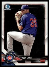 2018 Bowman Chrome Prospects Alex Lange Chicago Cubs #BCP54