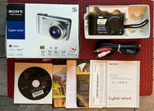 Sony Cyber-Shot DSC-H55 14.1 MP Digital Camera With Box No Charger Black