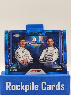2025 Topps Chrome Sapphire F1 - F1 Duos Alex Albon, Carlos Sainz #172 (RC)