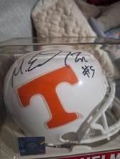 Tennessee Volunteers Michael Mike Edwards Jr Signed Riddell Mini Helmet 