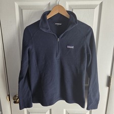 Patagonia Unisex Size Small Navy Micro D Quarter Zip Fleece Pullover Gorpecore