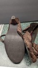 Rocket Dog women Brown Velvet Heels 8.5 Removable Ankle Strap W/Floral Embellish — photo 10