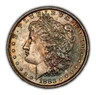 1883-O $1 Morgan Silver Dollar - PQ Rainbow Toning - BU - SKU-D5473