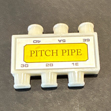 Guitar Pitch Pipe Tuning Pipe, Plastic Musical Instrument Tuner, White Yellow