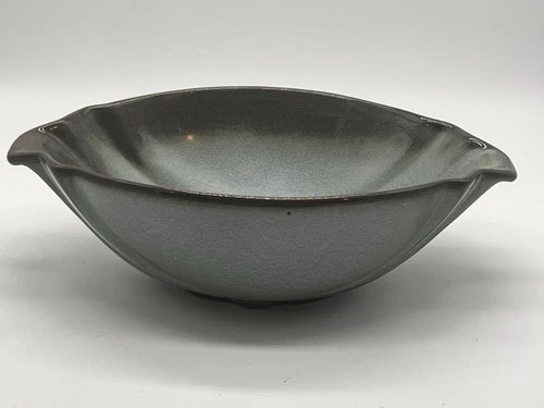 Vintage Frankoma Pottery #201 Prairie Green Fruit Bowl 8" USA