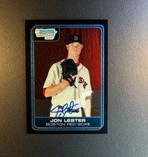 2006 Bowman Chrome 1st Prospect JON LESTER ROOKIE RC ON-CARD AUTO MINT. rookie card picture