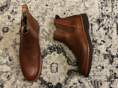 Samuel Hubbard 24 Seven Boots Mens 10 Brown Leather Zip Vibram