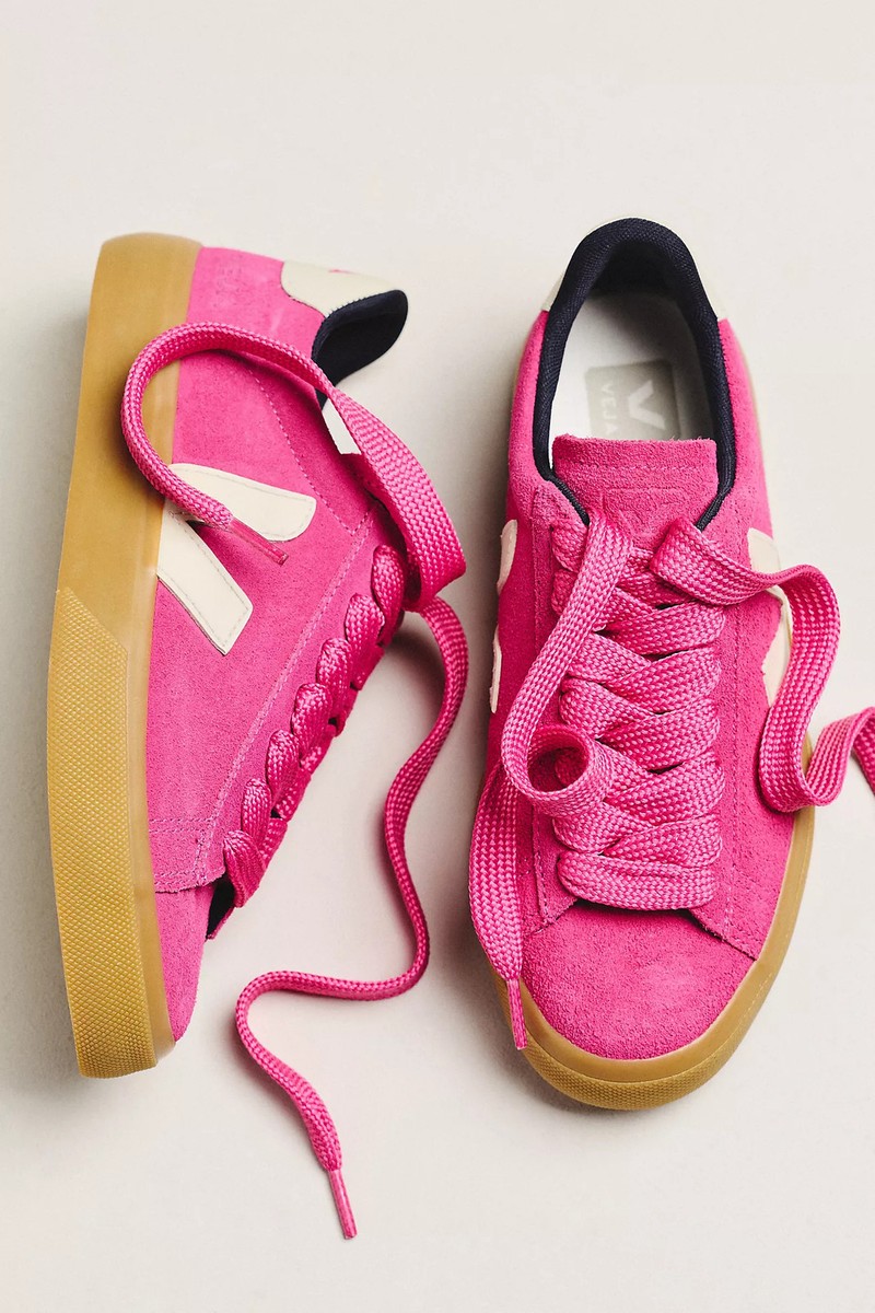 Veja Campo Bold Suede Sneaker - Pink Pierre Natural - US 10-10.5