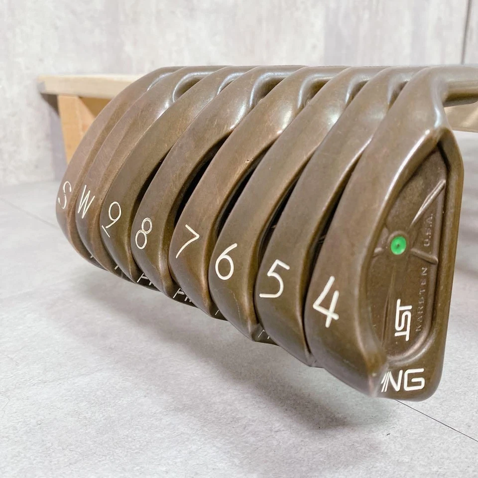 Ping ISI Beryllium Copper Green Dot Iron Sets #4-9,W,S (8Clubs)/ Shaft - Image 4 of 4