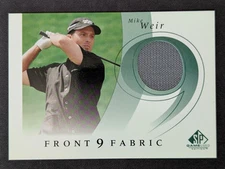 Mike Weir PLAYER WORN SHIRT Front 9 Fabrics! 2002 SP Game Used! Card #F9S-MW