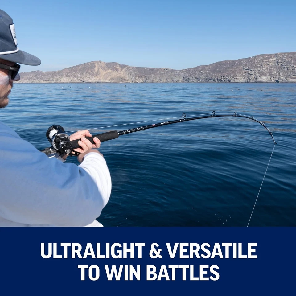 Carrete de pesca convencional Penn Rival Level Wind RIV15LW, negro/plateado  Foto 4 de 4