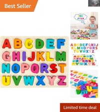 Safe and Fun Wooden Alphabet Puzzle - Perfect for Preschool Learning