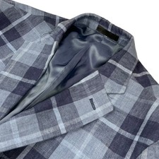 NEW Ralph Lauren LRL Men's 100 Linen 2-Button Blazer Blue Plaid 40R