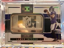 2022 Panini Impeccable Lamar Jackson 4/25 Silver Bar Baltimore Ravens SSP