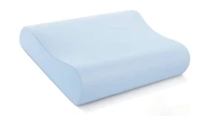 AM AEROMAX Firm Memory Foam Cervical Standard Pillow for Neck Pain Relief – Blue