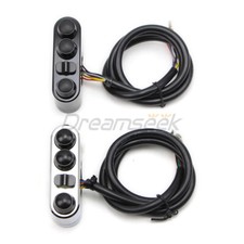 Universell Lenkerschalter Taster Kontrollen Blinklicht Horn für Harley Ducati