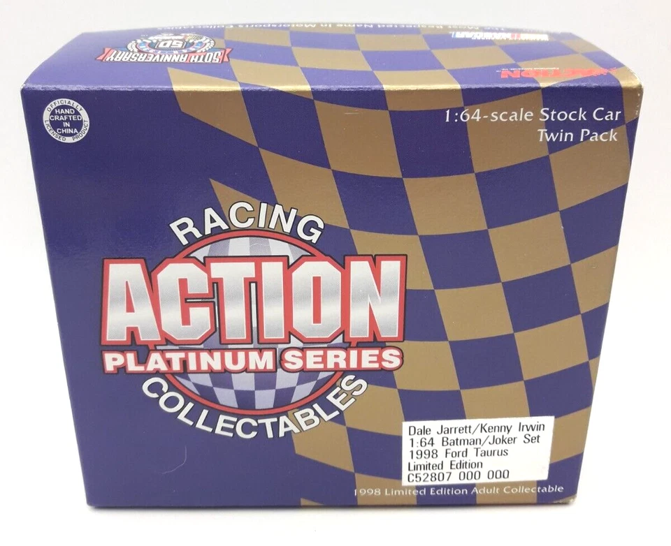 1/64 ACTION Platinum DALE JARRETT KENNY IRWIN Batman / Joker 1998 Ford Taurus - Image 2 of 4