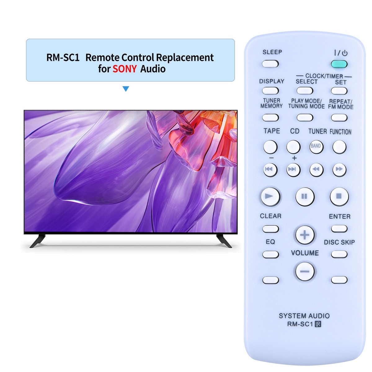 RM-SC1 Remote Control For Sony Mini Hi-Fi CMT-NE3 MHC-GX250