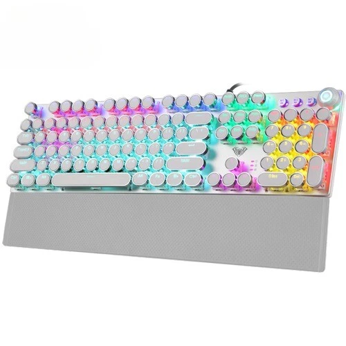 Hot Gaming Mechanical Keyboard 104 Keys Wired Backlit Metal Anti-ghostings - Image 2 of 4