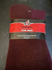 Alleson Athletic Baseball/Soccer Team Socks - MAROON - Size 10 - 13 - New