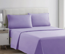 King Sheet set Lavender Purple Deep Pocket Microfiber 4 pc Allergy Free