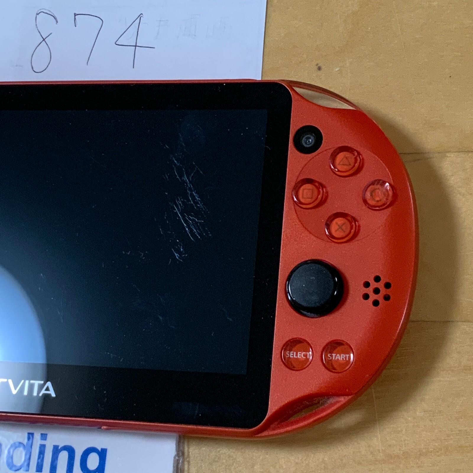 AS IS 874] PS Vita Metallic Red PCH 2000 ZA26 Console *PLZ READ 