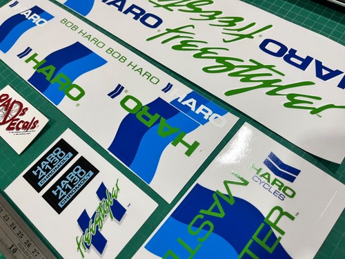 1985 HARO MASTER bmx sticker decals on clear - Picture 2 of 4