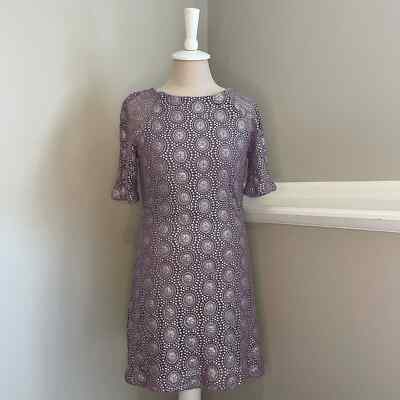 Alice + Olivia Purple Metallic Silver Eyelet Lace Overlay Mini Dress, XS,  Small | eBay