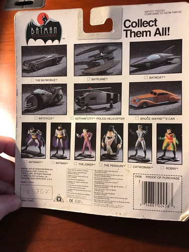 BATMAN ANIMATED SERIES Bruce Wayne’s Car By ERTL 1992 NIP 1/64 Scale - Picture 4 of 5