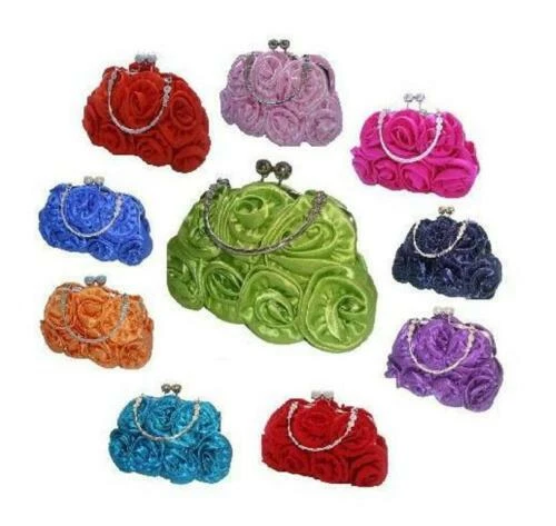 Blue Silk Clutch Bags for Women