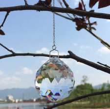 20mm Crystal Ball Suncatcher Prism Rainbow Pendant without chain Window Hanging