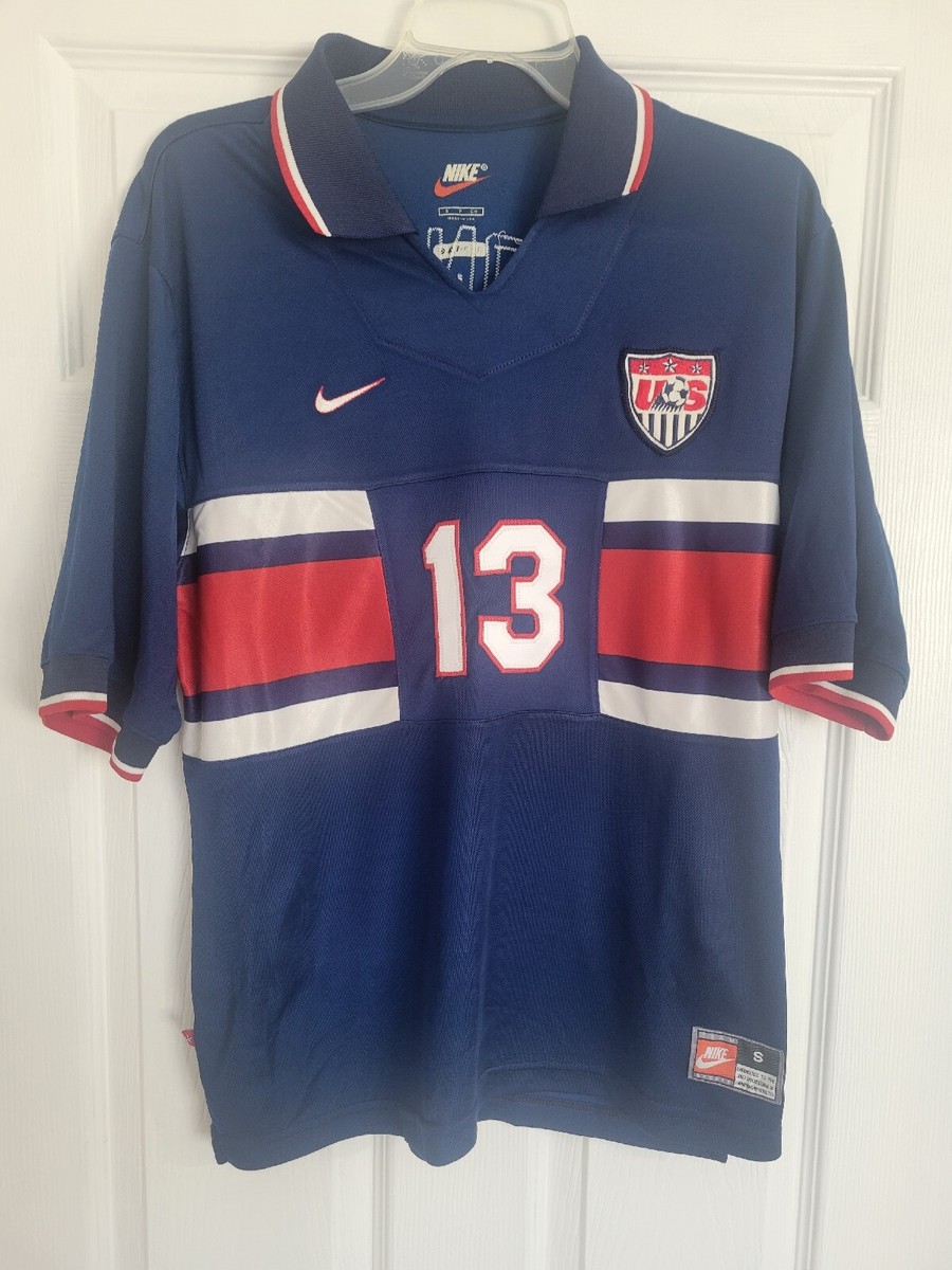 Nike USA US Soccer USMNT 1995/1996/1997 Away Jersey Cobi Jones #13