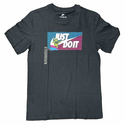 Nike T Shirt Adult Small Black Surfing Turtle Graphic The Nike Tee