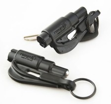 2 Pack New Resqme Escape Tools Seatbelt Cutter Glass Breaker Black
