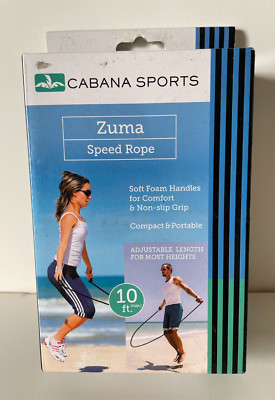 Cabana Sports Zuma Speed Outdoor Jump Rope 10 ft adjustable NEW