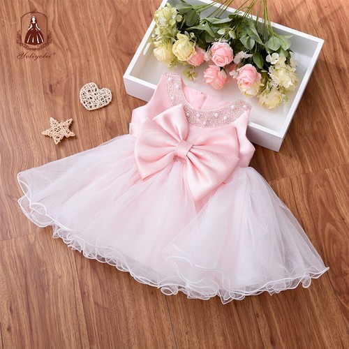 Fairy Cuty Girls Dress Tulle Fluffy Children Gowns Flower Princess Vestidos