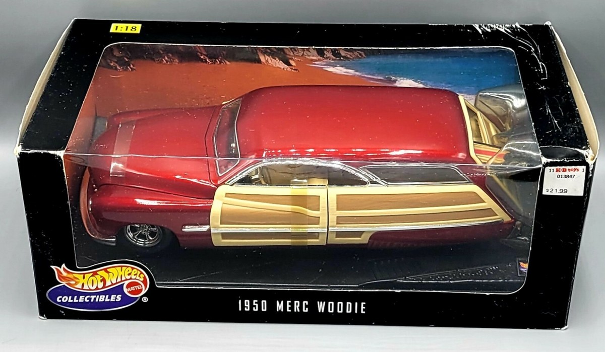 1950 Ford Merc Custom Woodie (1:18) Diecast, Hot Wheels