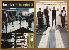 TAXIRIDE Vintage 1999 DOUBLE SIDED PROMO POSTER FLAT For Imaginate CD 12x17.5