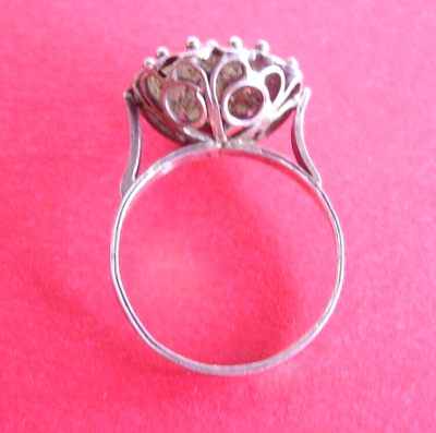 Bague Ovale En Métal Argenté - Taille 53/54 - Modèle BOY583 - Occasion En Très Bon état