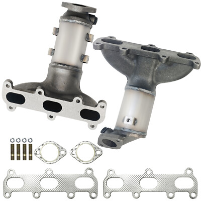 Both Manifold Catalytic Converters For 2007-2009 Hyundai Santa Fe 2.7L US