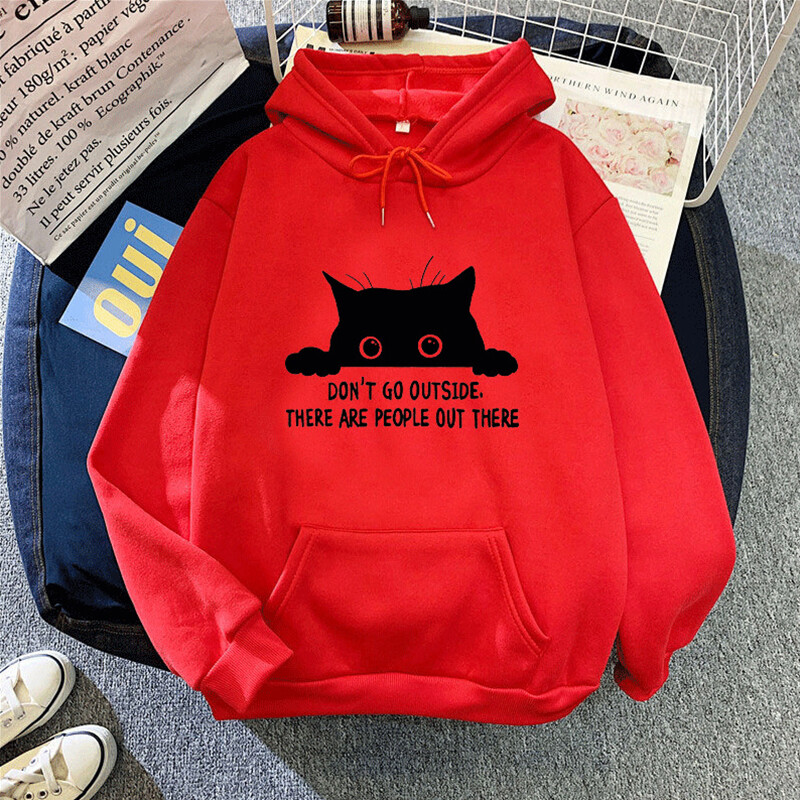 Womens Animal Print Hoodies Tops Ladies Casual Baggy Pullover Hooded