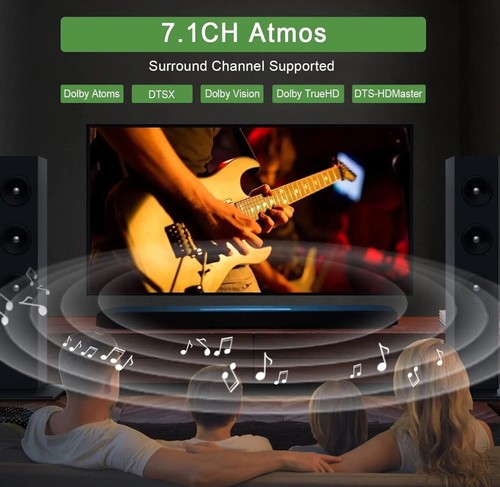 Estrattore audio 4K@120Hz HDMI 2.1 convertitore audio, da HDMI a HDMI, SPDIF ottico 7.1 - Foto 6 di 6